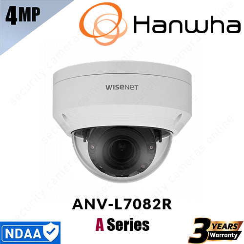 Hanwha Wisenet ANV L7082R 4MP VF Dome Security Camera Hanwha Wisenet ANV L7082R 4MP VF Dome Security Camera