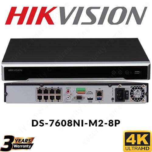 Hikvision DS-7608NI-M2-8P 4K Network Video Recorder