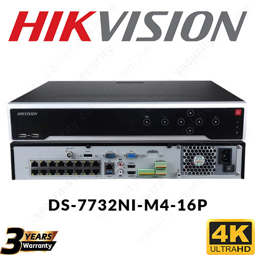 Hikvision DS7732NIM416P 4K Network Video Recorder