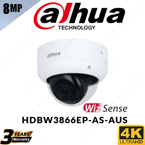 Dahua 8MP DH-IPC-HDBW3866EP-AS-AUS Dome IP Camera