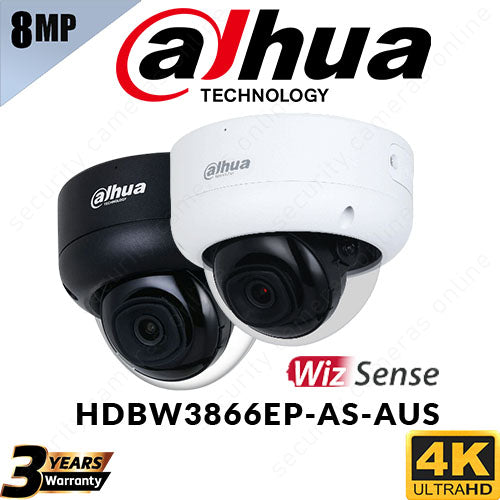 Dahua 8MP DH-IPC-HDBW3866EP-AS-AUS Dome IP Camera