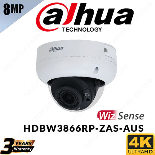 Dahua 8MP DH-IPC-HDBW3866RP-ZAS-AUS Dome Camera