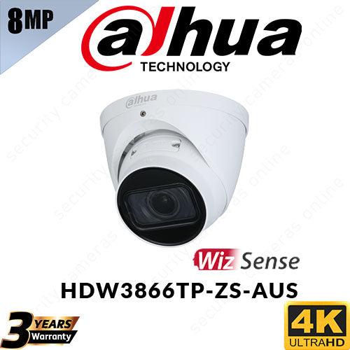 Dahua 8MP DH-IPC-HDW3866TP-ZS-AUS Varifocal IP Camera