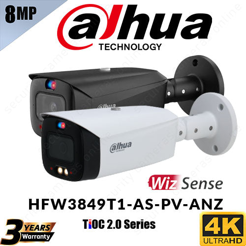 Dahua 8MP DH-IPC-HFW3849T1-AS-PV-ANZ WIZSENSE Active Deterrence Bullet Security Camera