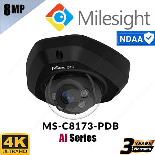 Milesight 8MP MS-C8173-PD Mini Dome Security Camera