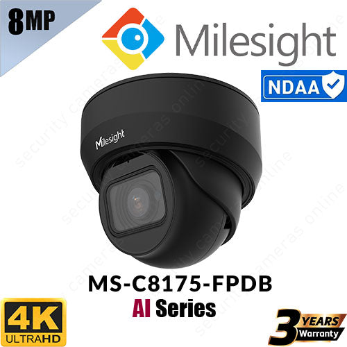 875 Camera Milesight 8MP MS-C8175-FPD Mini Turret VF Security Camera